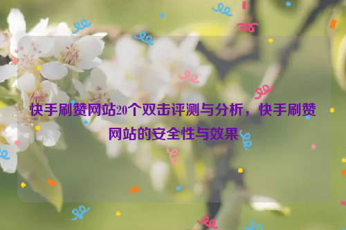 快手刷赞网站20个双击评测与分析，快手刷赞网站的安全性与效果