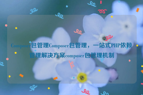 Composer包管理Composer包管理，一站式PHP依赖管理解决方案composer包管理机制