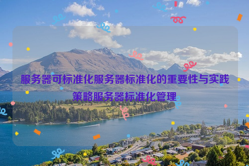 服务器可标准化服务器标准化的重要性与实践策略服务器标准化管理