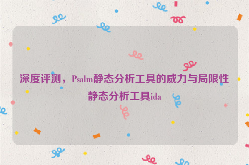 深度评测，Psalm静态分析工具的威力与局限性静态分析工具ida