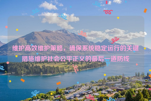 维护高效维护策略，确保系统稳定运行的关键措施维护社会公平正义的最后一道防线