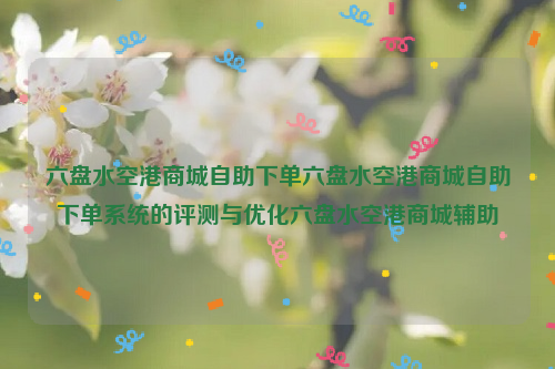 六盘水空港商城自助下单六盘水空港商城自助下单系统的评测与优化六盘水空港商城辅助