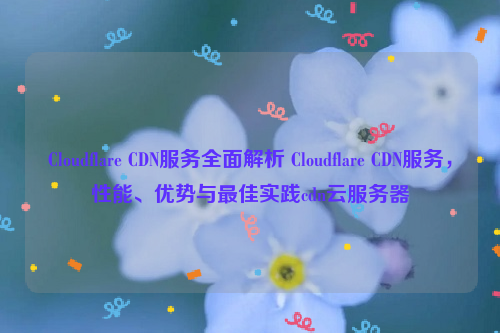 Cloudflare CDN服务全面解析 Cloudflare CDN服务，性能、优势与最佳实践cdn云服务器