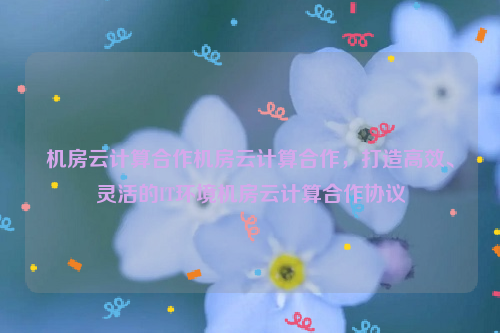 机房云计算合作机房云计算合作，打造高效、灵活的IT环境机房云计算合作协议