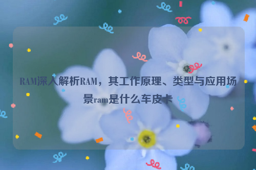 RAM深入解析RAM，其工作原理、类型与应用场景ram是什么车皮卡