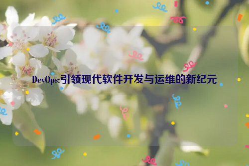 DevOps:引领现代软件开发与运维的新纪元