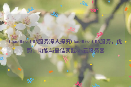 Cloudflare CDN服务深入探究Cloudflare CDN服务，优势、功能与最佳实践cdn云服务器