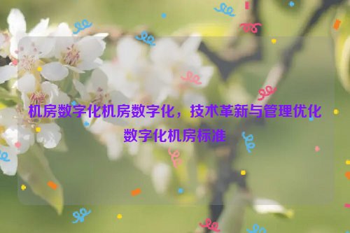 机房数字化机房数字化，技术革新与管理优化数字化机房标准