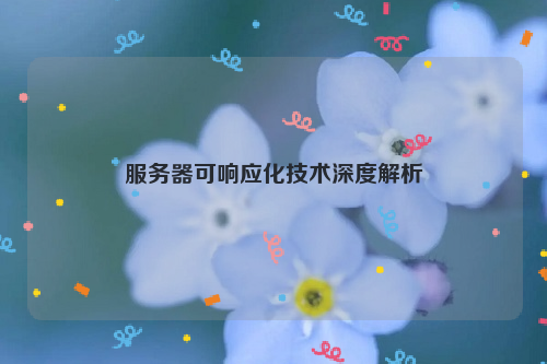 服务器可响应化技术深度解析