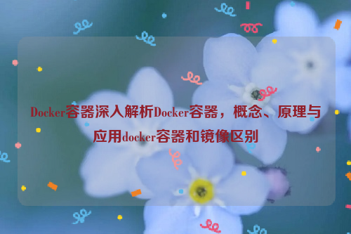 Docker容器深入解析Docker容器，概念、原理与应用docker容器和镜像区别