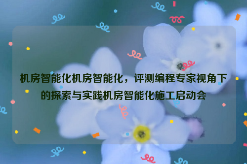 机房智能化机房智能化，评测编程专家视角下的探索与实践机房智能化施工启动会