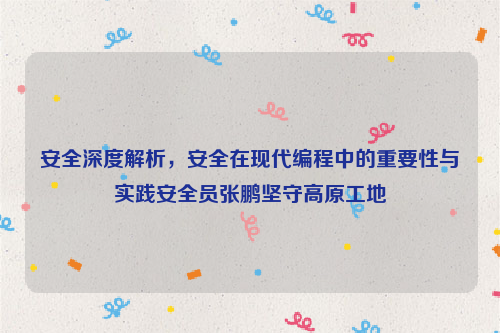 安全深度解析，安全在现代编程中的重要性与实践安全员张鹏坚守高原工地