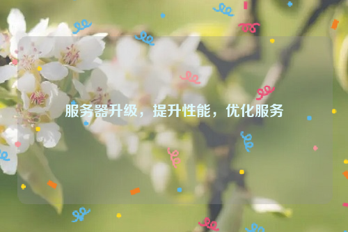 服务器升级，提升性能，优化服务