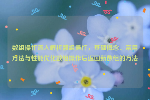 数组操作深入解析数组操作，基础概念、常用方法与性能优化数组操作后返回新数组的方法