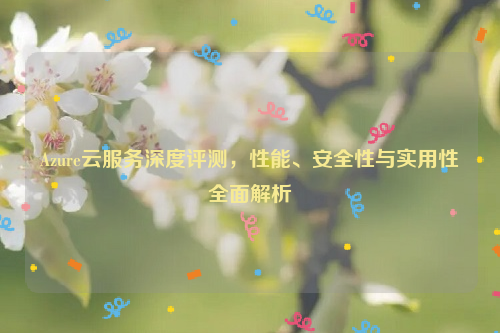 Azure云服务深度评测，性能、安全性与实用性全面解析