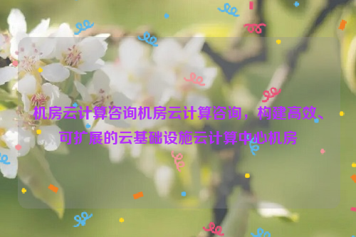 机房云计算咨询机房云计算咨询，构建高效、可扩展的云基础设施云计算中心机房