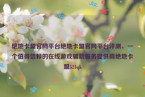 绝地卡盟官网平台绝地卡盟官网平台评测，一个值得信赖的在线游戏辅助服务提供商绝地卡盟521qk
