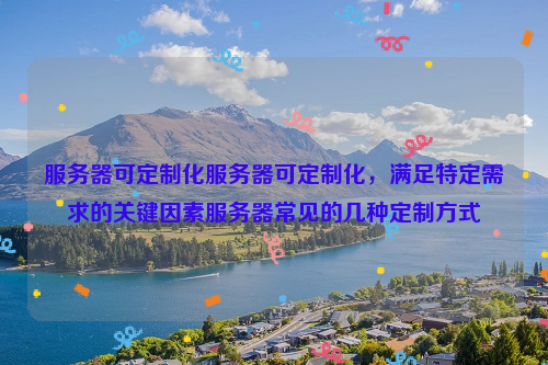 服务器可定制化服务器可定制化，满足特定需求的关键因素服务器常见的几种定制方式