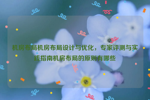 机房布局机房布局设计与优化，专家评测与实践指南机房布局的原则有哪些