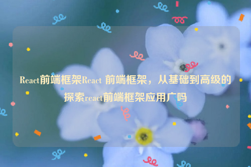 React前端框架React 前端框架，从基础到高级的探索react前端框架应用广吗