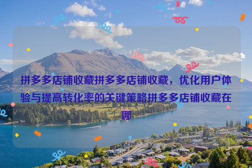 拼多多店铺收藏拼多多店铺收藏，优化用户体验与提高转化率的关键策略拼多多店铺收藏在哪