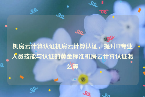 机房云计算认证机房云计算认证，提升IT专业人员技能与认证的黄金标准机房云计算认证怎么弄